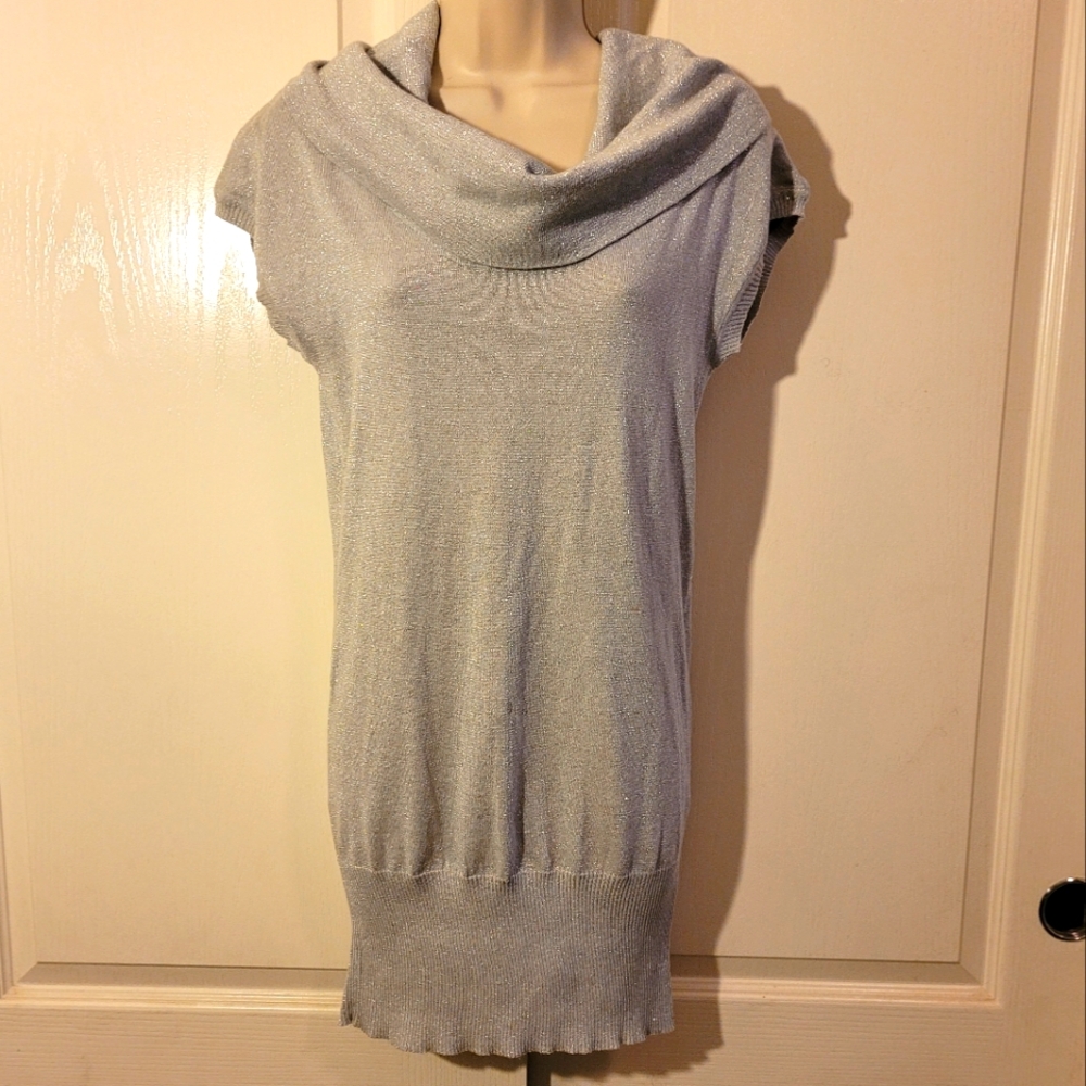 Take Out glitter cowl neck sweater